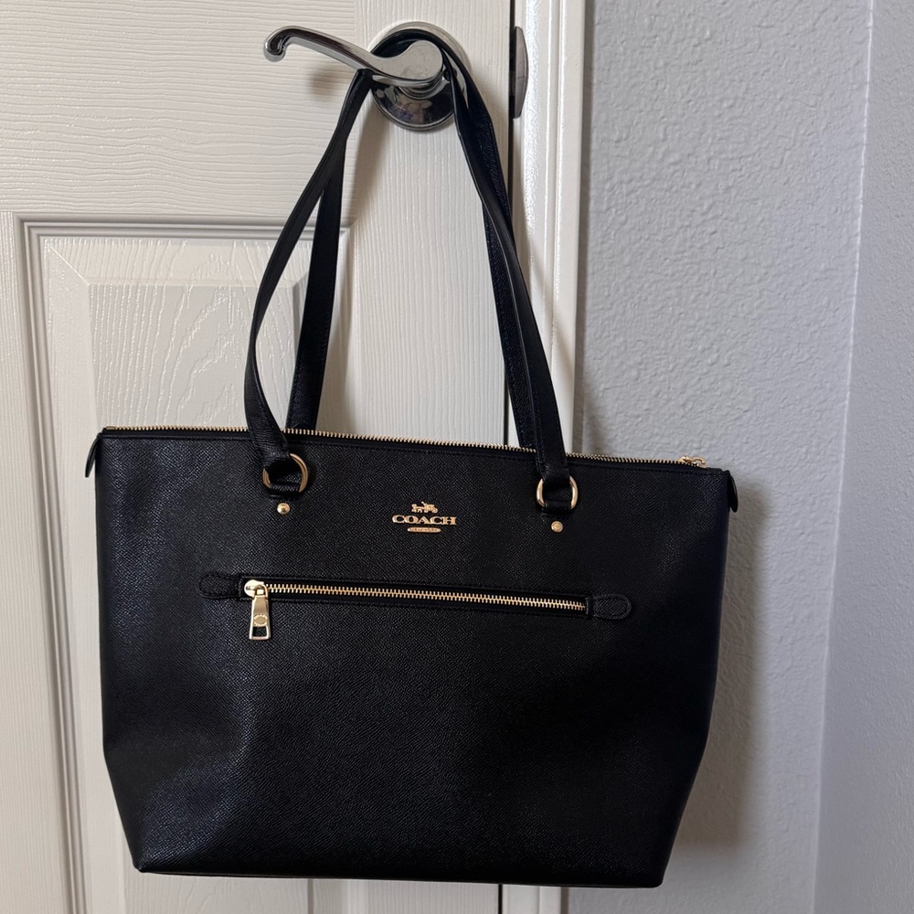 Black Leather Coach Bag